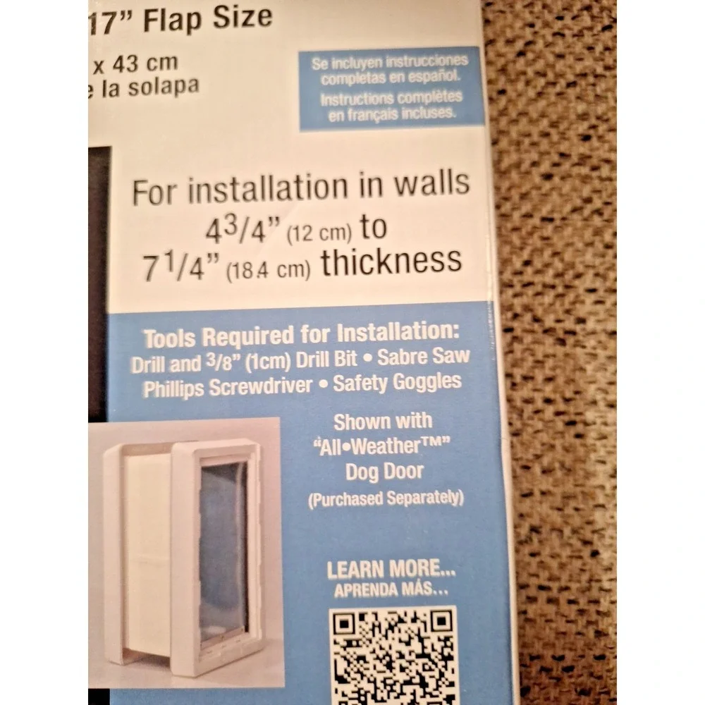 All-Weather Wall Installation‎ Kit for Extra Large All Weather Dig Door NIB